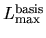 $L_{\rm max}^{\rm {basis}}$